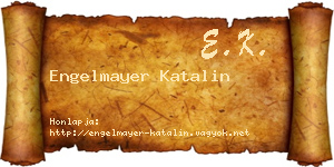 Engelmayer Katalin névjegykártya